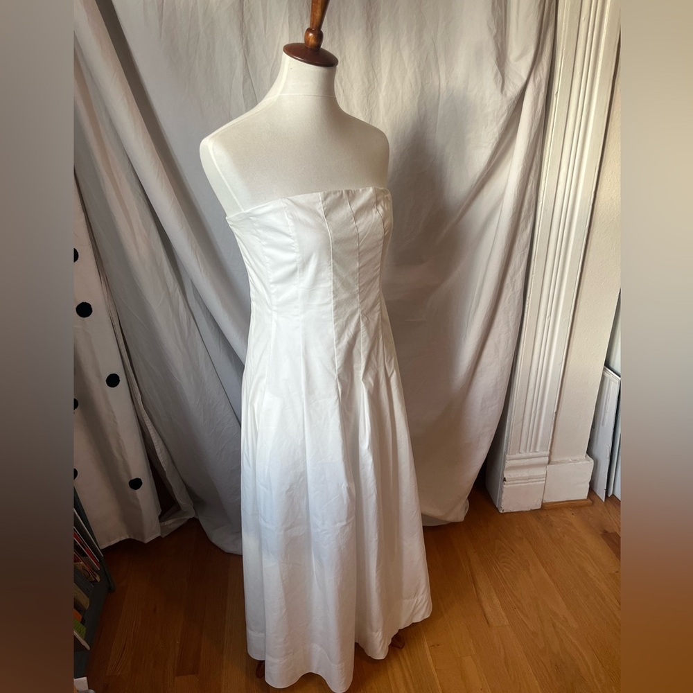 Rachel Zoe Strapless White A-Line Dress